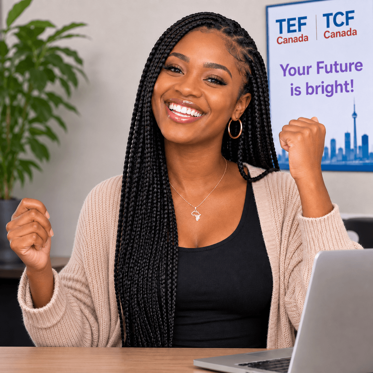 French language test preparation and newcomer success